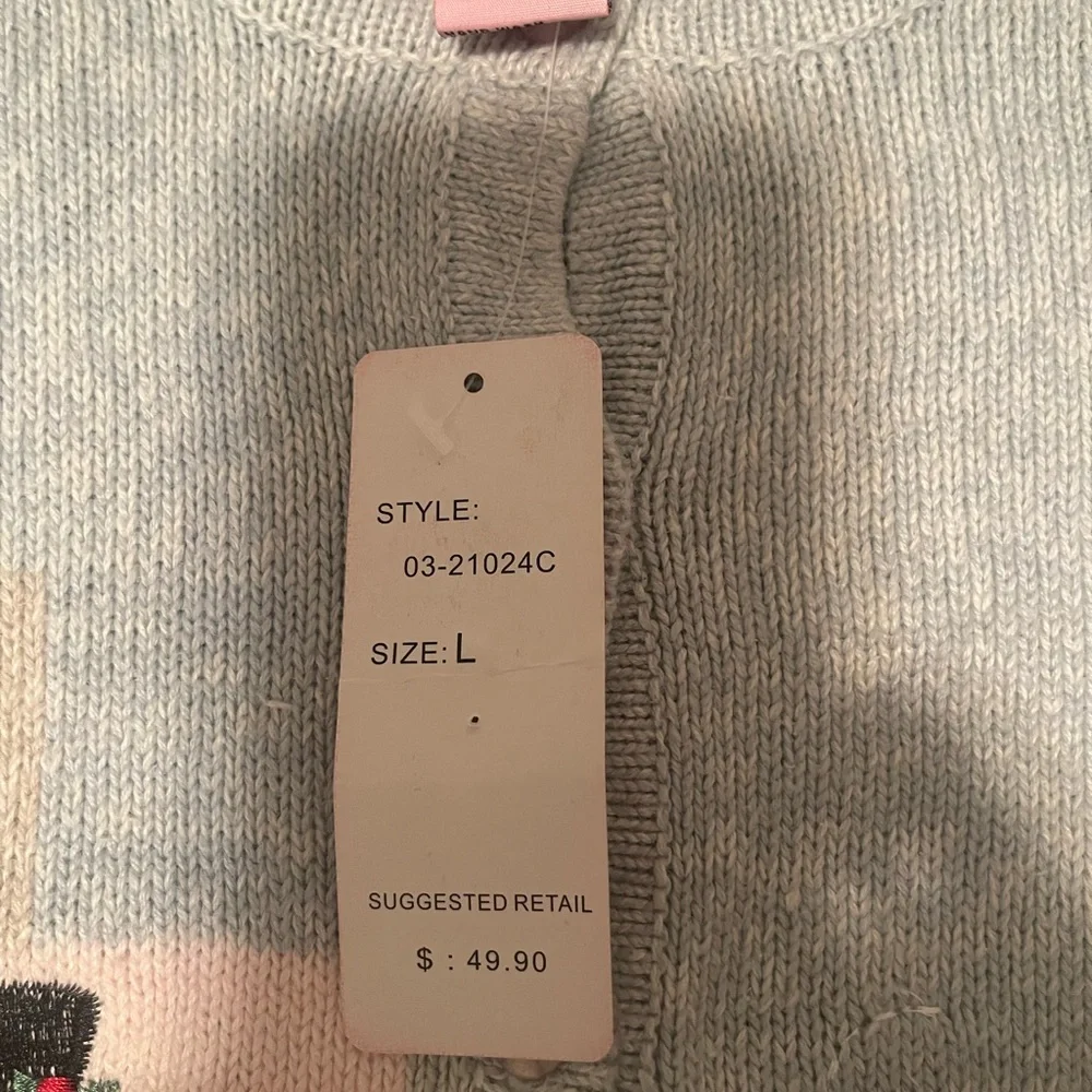 Star Blue Originals Studio snowman sweater. Brand New. Size L - Picture 4 of 10